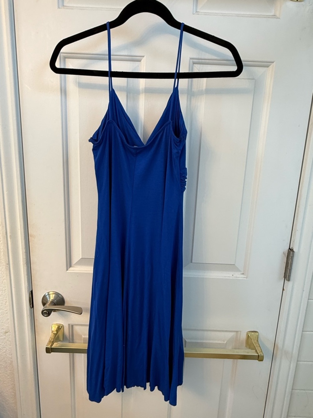 Dulce Carola Royal Blue Spaghetti Strap Midi Dress - Picture 2 of 2